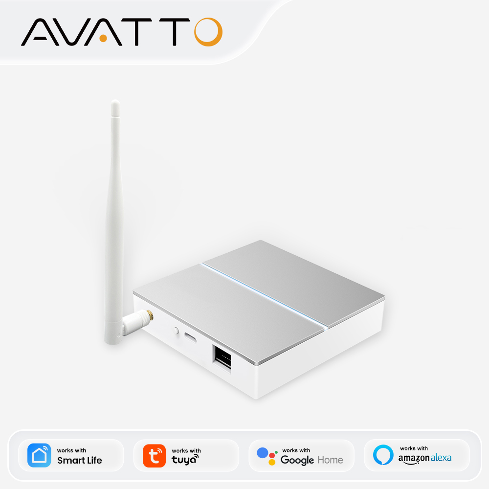 Smart Home Automation Kit - AVATTO Tuya ZigBee Gateway con antenna