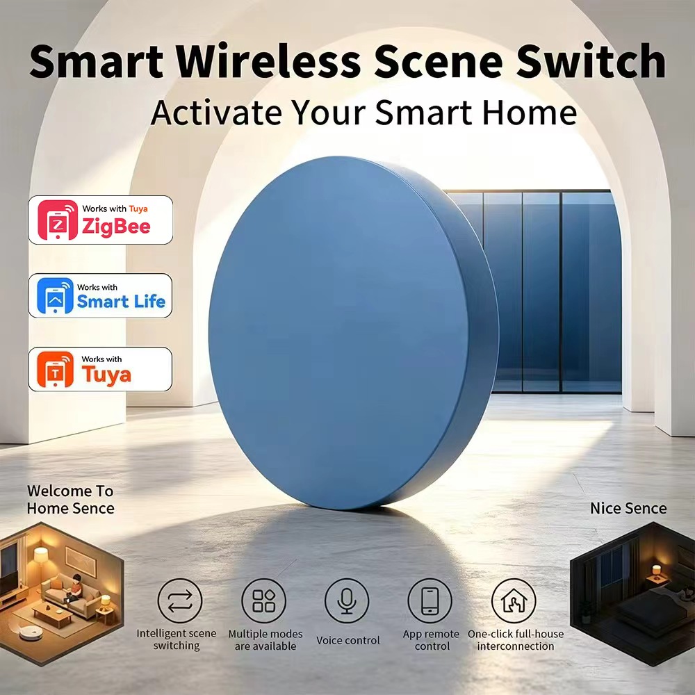 Smart Home Automation Kit - Pulsante Intelligente Zigbee Compatibile con Tuya