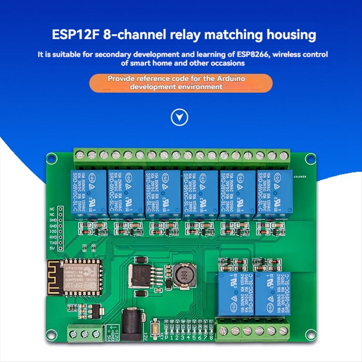 Modulo Relè A99X a 8 Canali co - Esp8266 Relay Module recensione e prezzo
