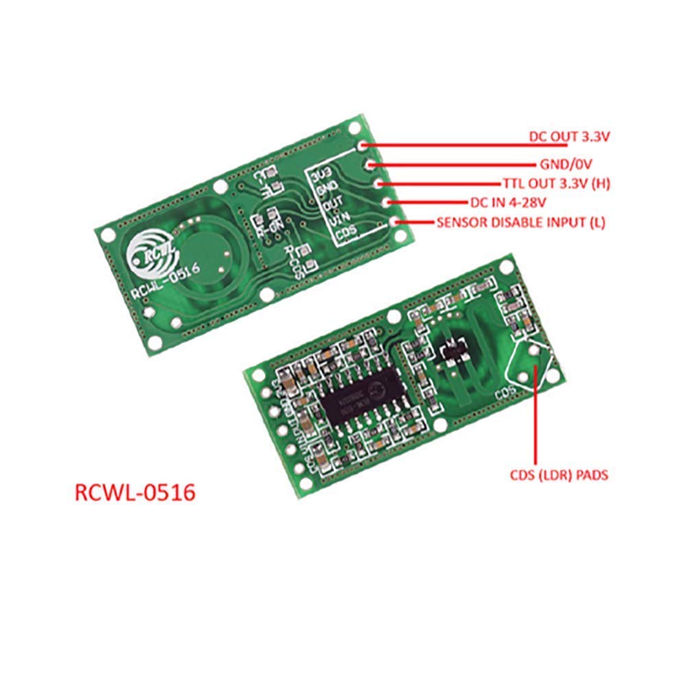 5PCS RCWL-0516 Sensore di rile - Esp8266 Relay Module recensione e prezzo